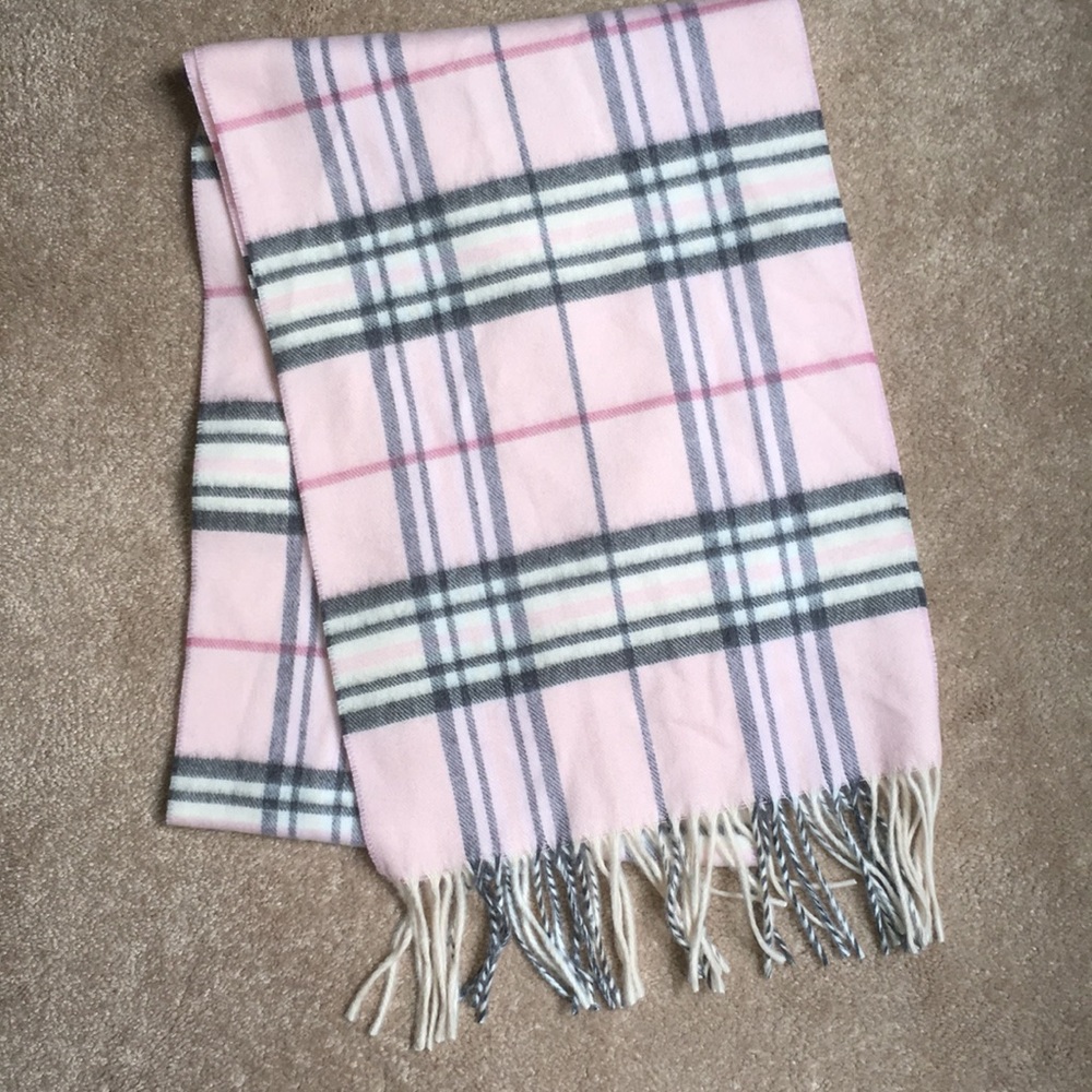 Pink Plaid Cashmink Scarf